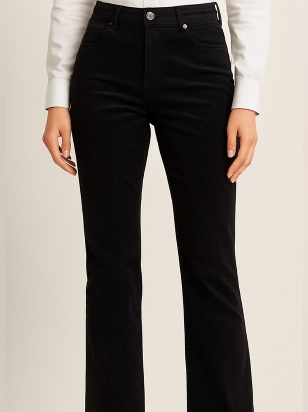 JJill Corduroy Office Chic Black Bootcut  10